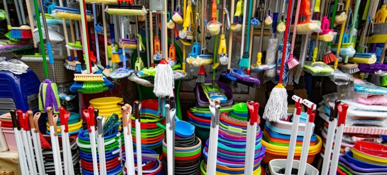 plastic-items-being-displayed-at-household-plastic-shop