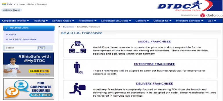 dtdc-franchise-service-website